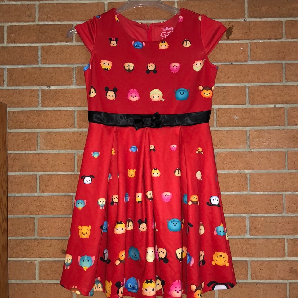 ❣️DISNEY TSUM TSUM❣️CHARACTERS DRESS WITH RIBBON❣️